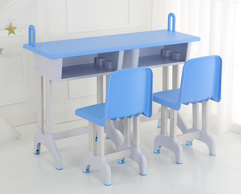 Fixed double chair with book stand